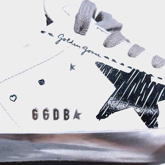 💯Golden Goose ⭐ Leather Black Marker Star Sneakers 38 - Picture 3 of 10
